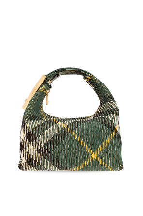 ハンドバッグ Burberry Embroidered Nylon Mini Peg Handbag Peg mini travel bag Burberry Rosa | Grifo210
